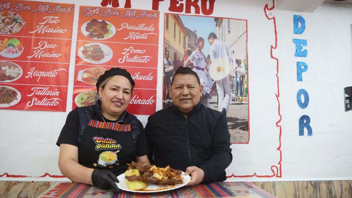 Anticuchos en Mi Perú.