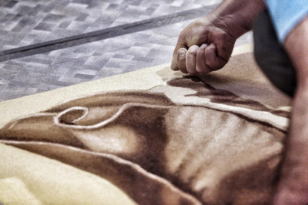 Histórica alfombra del Corpus de La Orotava