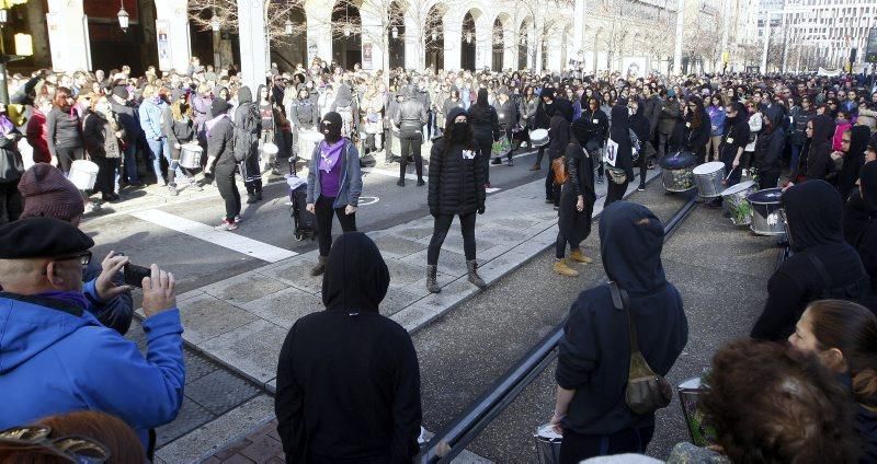 Manifestación contra la violencia machista en Zaragoza