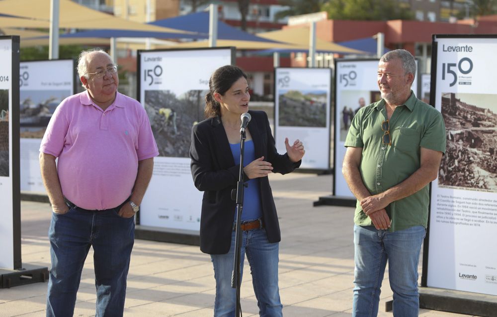 La exposición fotográfica de Camp de Morvedre, por el 150 aniversario de Levante-EMV, se traslada de Sagunt al Port de Sagunt.