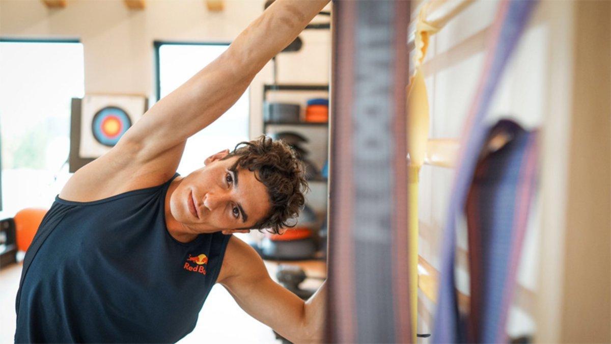 Marc, trabajando en el gimnasio durante este otoño