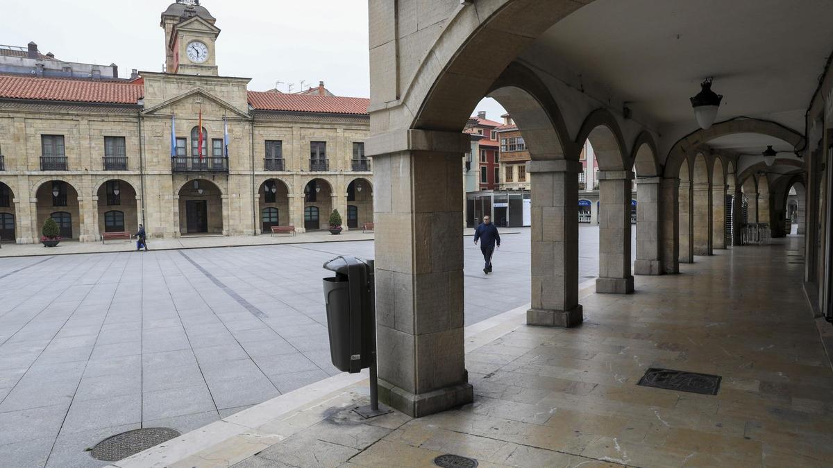 Plaza del Ayuntamientu d'Avilés.