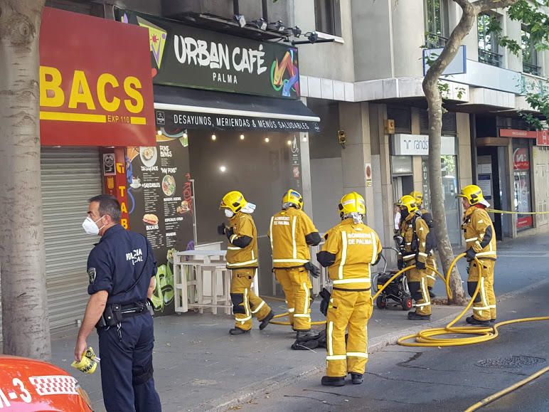 Incendio en el Urban Café de Palma