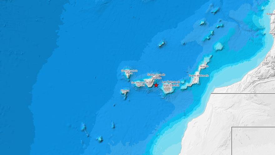 Cuatro terremotos, uno de magnitud 3, en una hora entre Gran Canaria y Tenerife