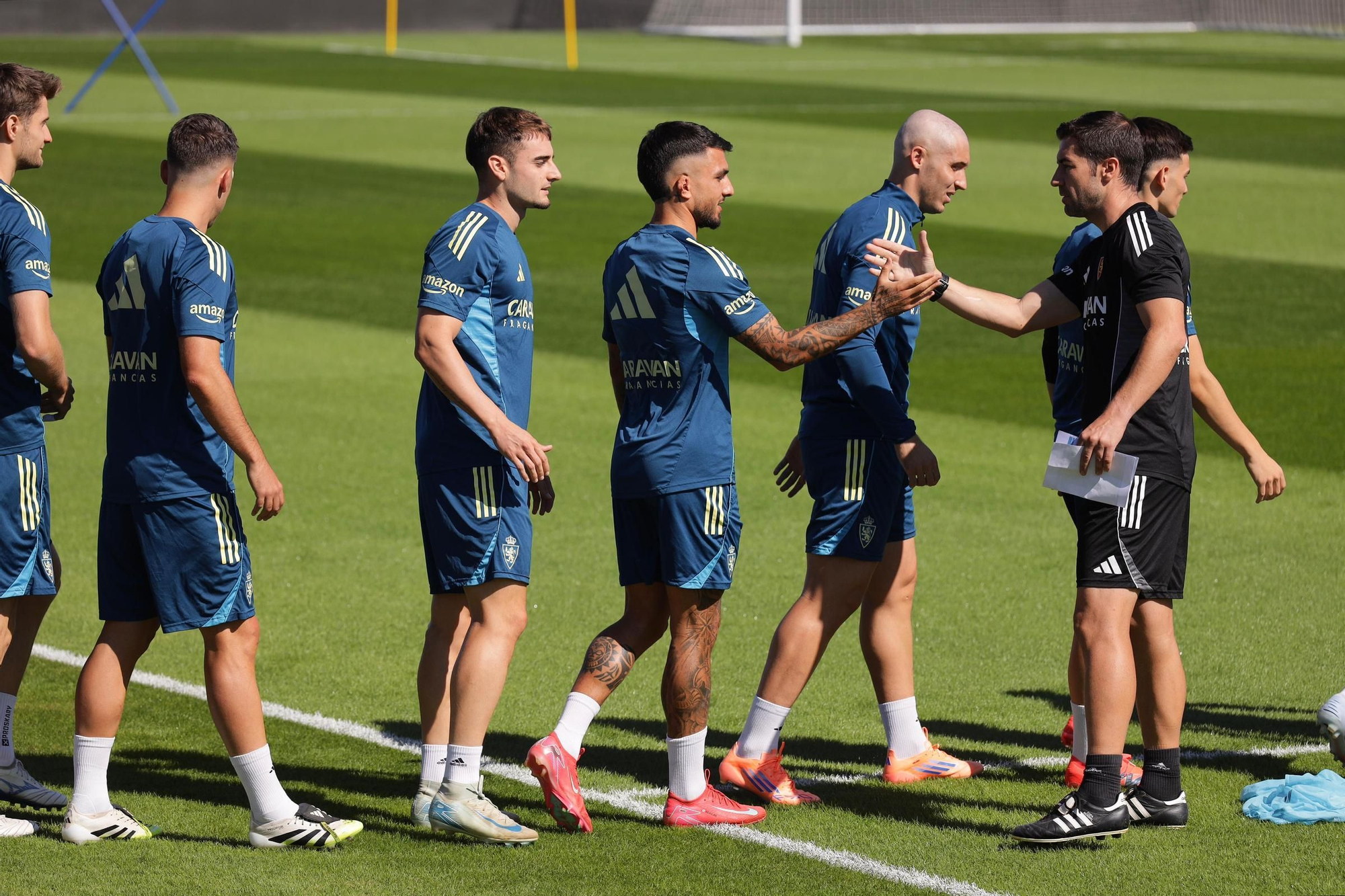 En imágenes | Entrenamiento de puertas abiertas del Real Zaragoza este sábado