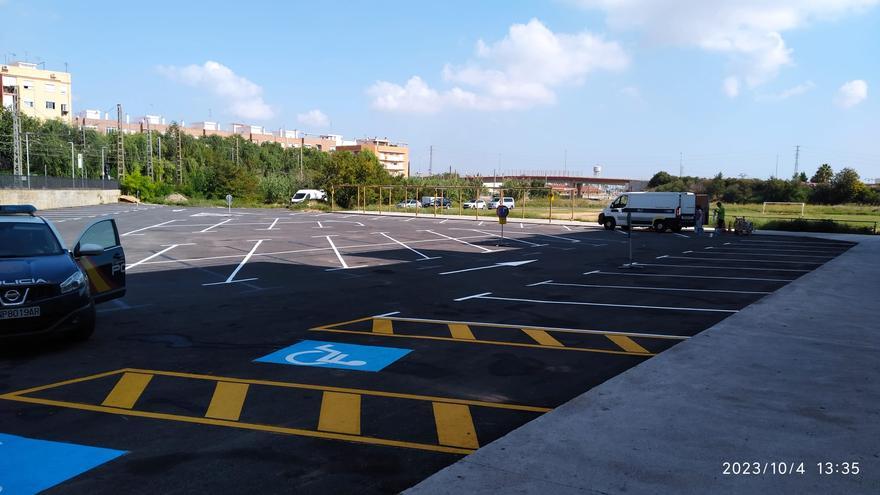 Finalizan las obras del parking del Camí La Nòria de Torrent