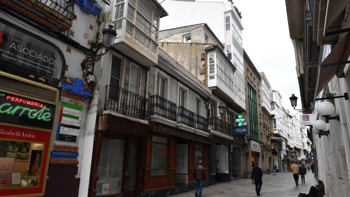 La calle Real de A Coruña
