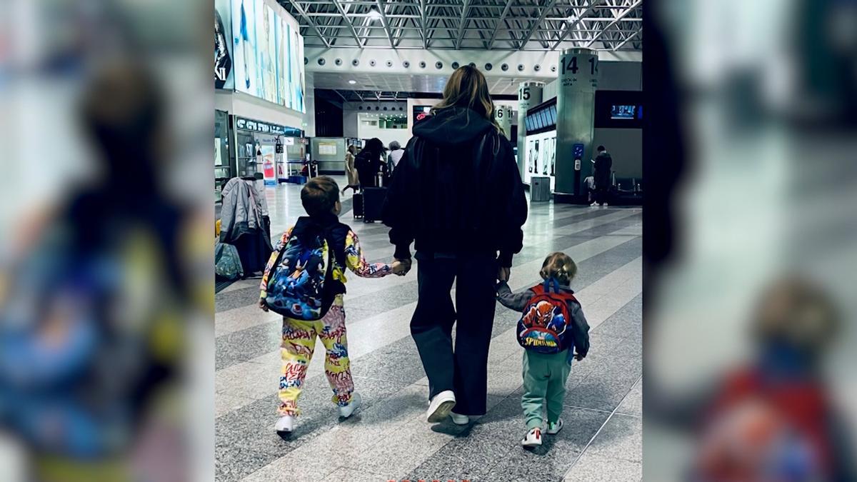 Chiara Ferragni viaja a Dubái con sus pequeños