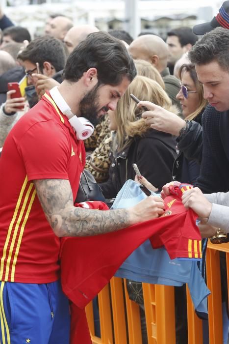 La selección española ya está en Asturias para su partido ante Israel