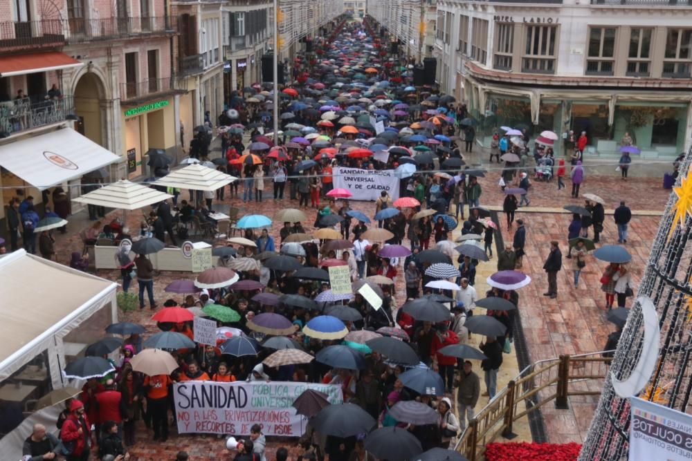 Marcha por la sanidad pública en Málaga