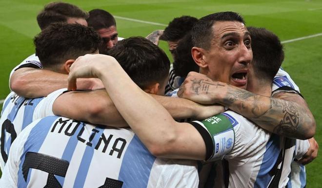 El gol de Messi ante México en el Mundial y la celebración de Argentina