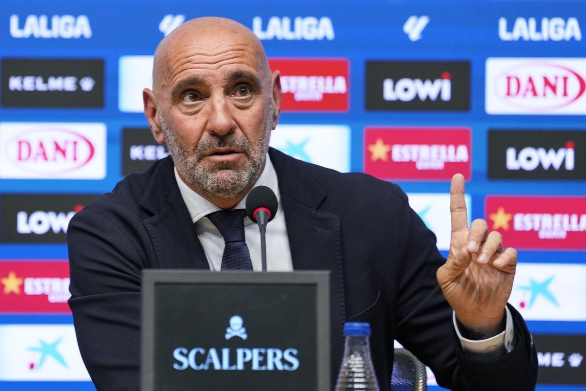 Ramón Rodríguez Verdejo 'Monchi' durante el acto de su presentación como nuevo director general deportivo del RCD Espanyol.