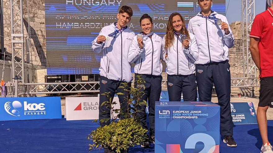 La natación valenciana se trae cuatro medallas del Europeo Júnior de Aguas Abiertas