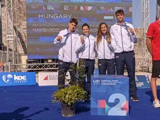 La natación valenciana se trae cuatro medallas del Europeo Júnior de Aguas Abiertas