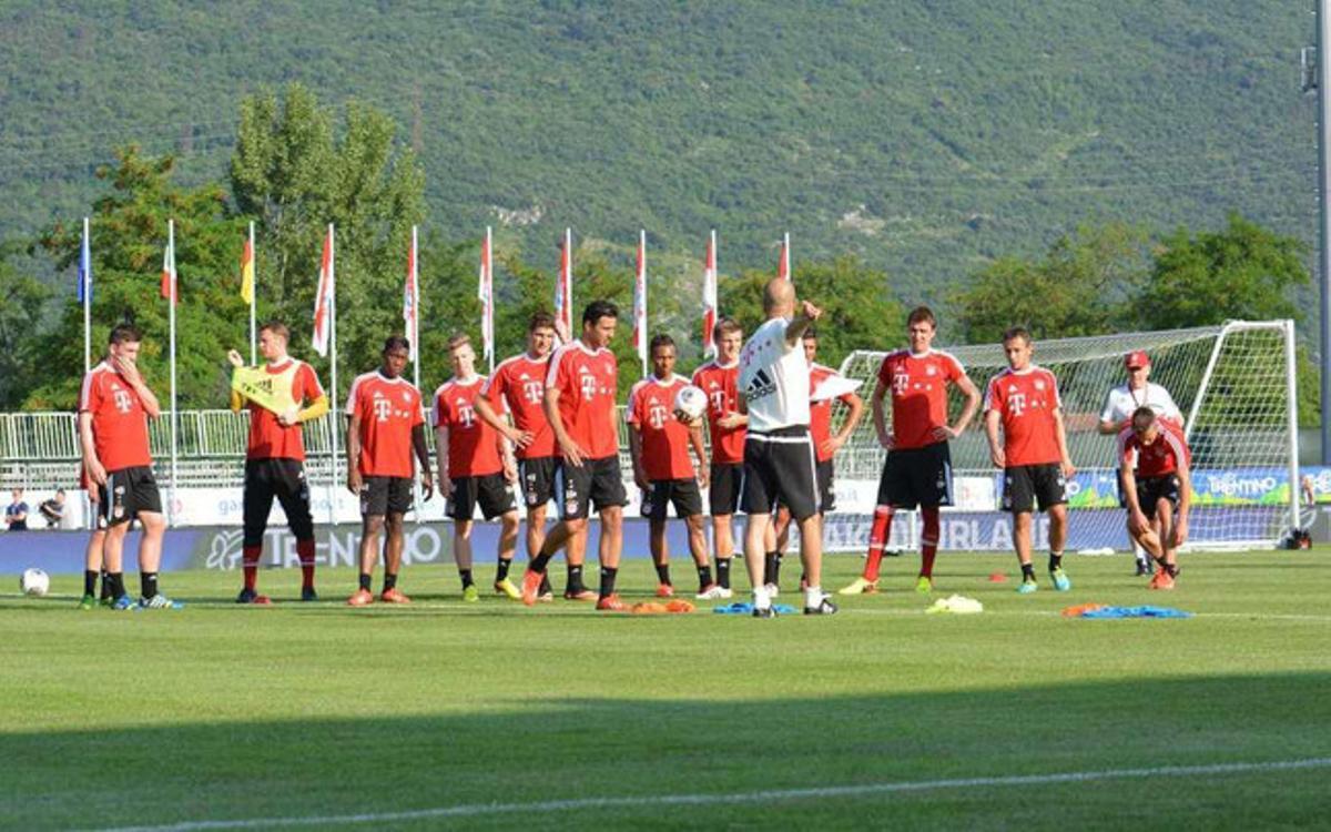 El Bayern de Pep se entrena en Trentino