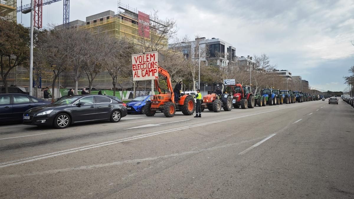 Große Traktor-Demo auf Mallorca