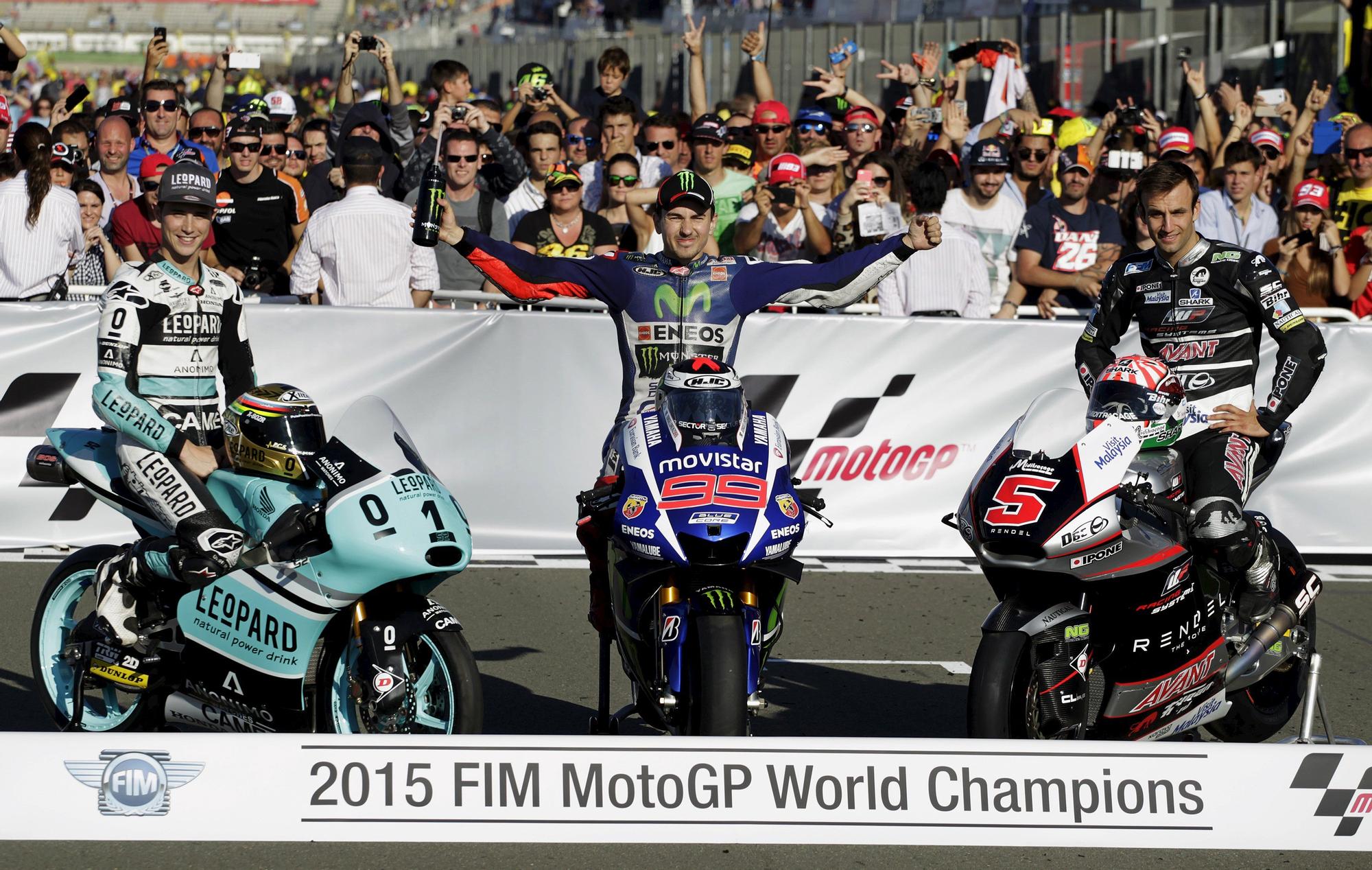 Campeones del mundo en el Gran Premio de la Comunitat Valenciana a lo largo de su historia