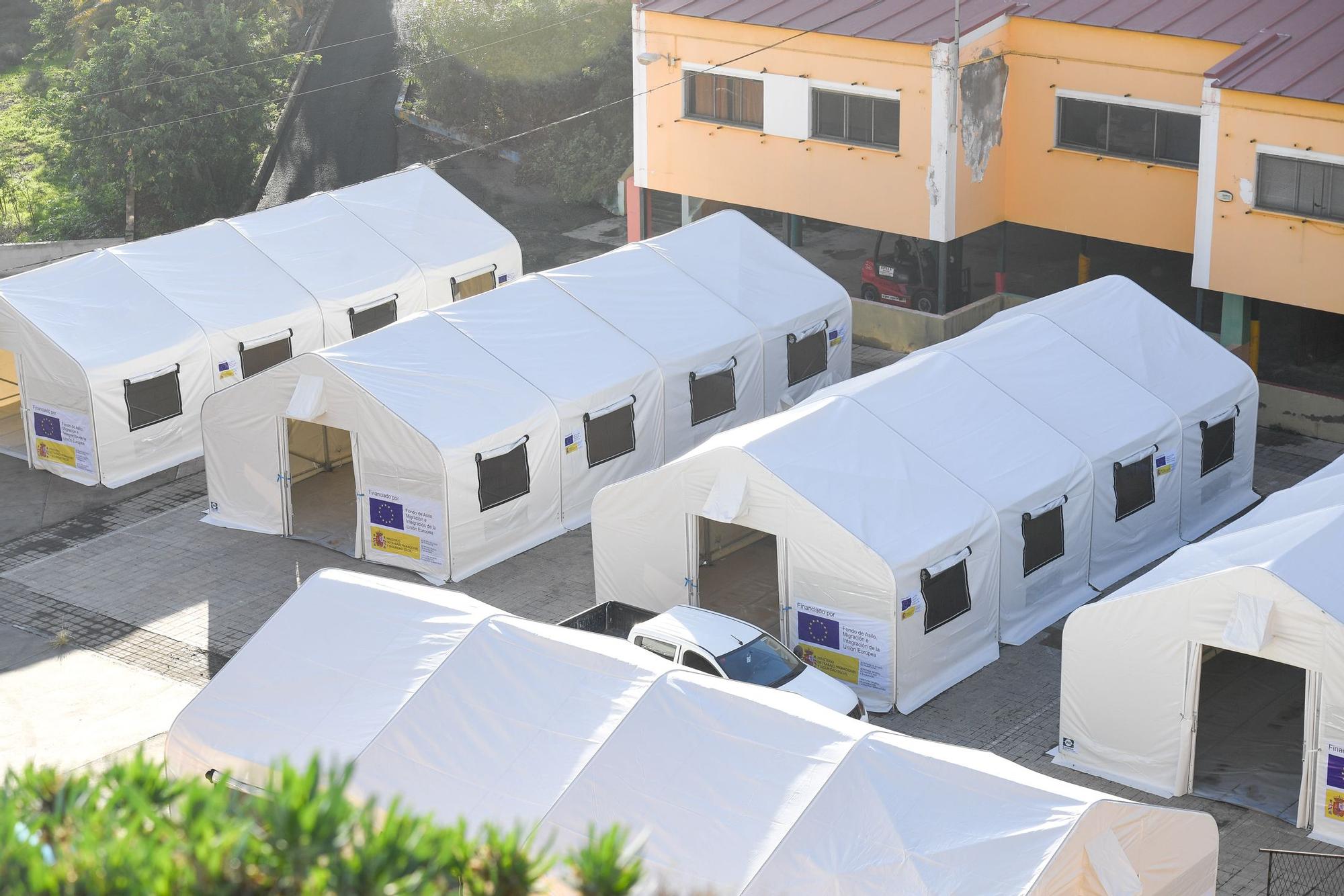 Campamentos de acogida de migrantes en Las Palmas de Gran Canaria