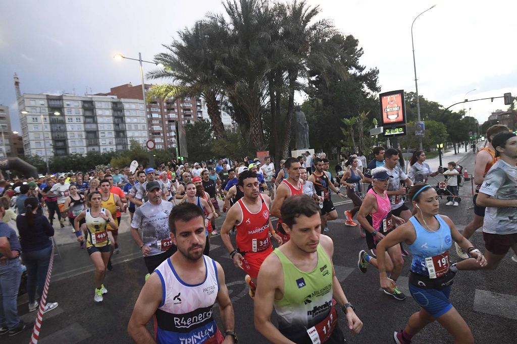 Carrera nocturna de Murcia, en imágenes