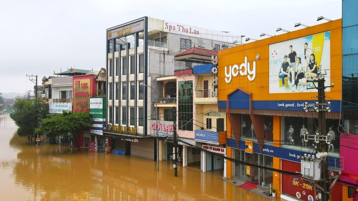 Efectos del paso de Yagi por Vietnam.