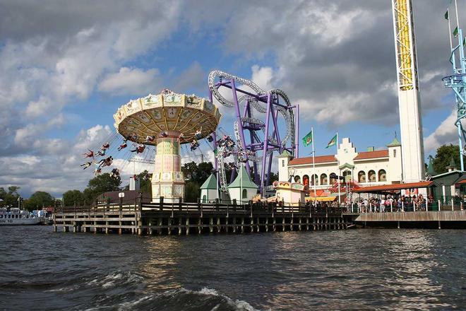 El parque de atracciones Grona Lund, en Estocolmo