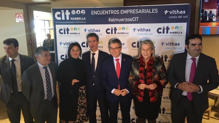 La primera intervención institucional de Francisco Salado como presidente de la Diputación en Marbella, con motivo de la celebración del encuentro empresarial del CIT Marbella, ha girado en torno al turismo