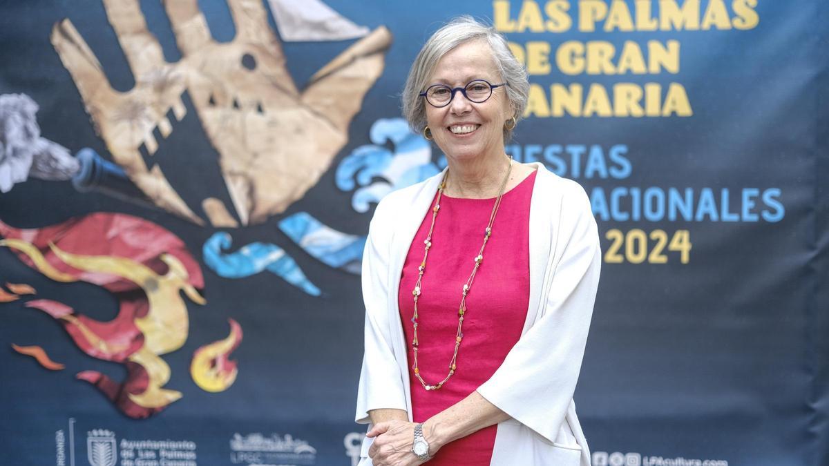 La arquitecta y paisajista Flora Pescador, pregonera de las fiestas de Las Palmas de Gran Canaria.