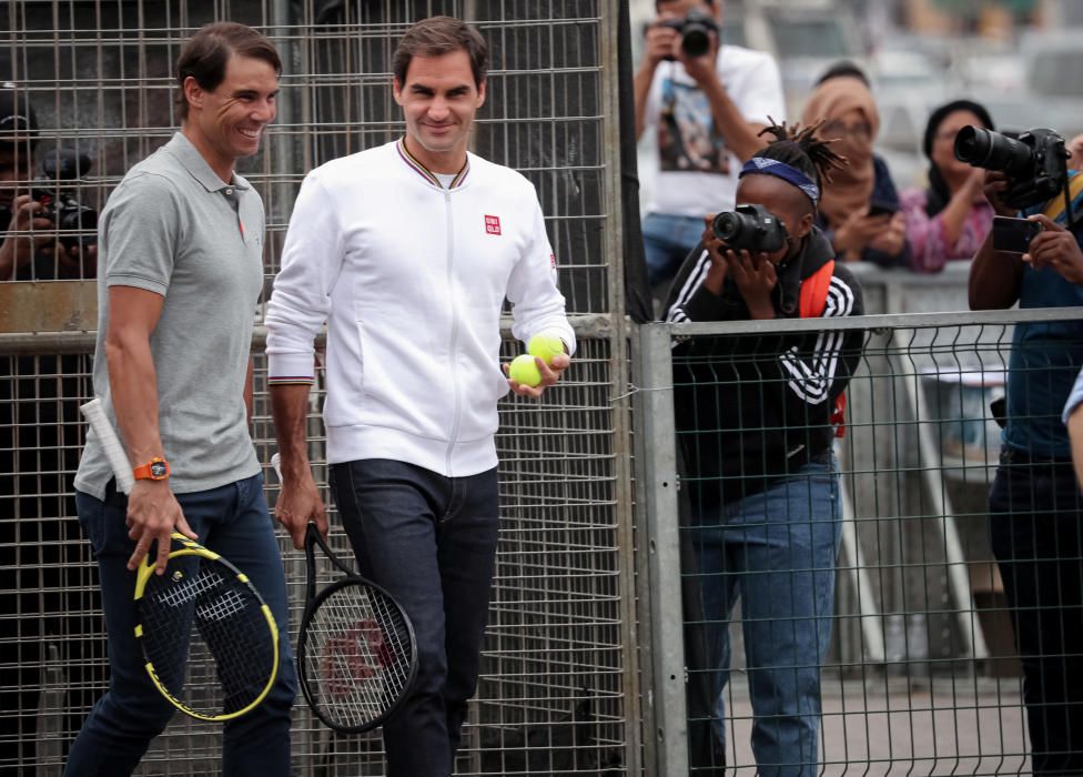 Nadal y Federer baten el récord mundial de público en Sudáfrica