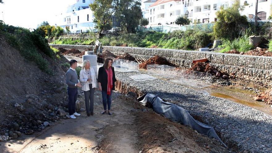 La obra del paseo fluvial en Benabolá, al 40% de ejecución