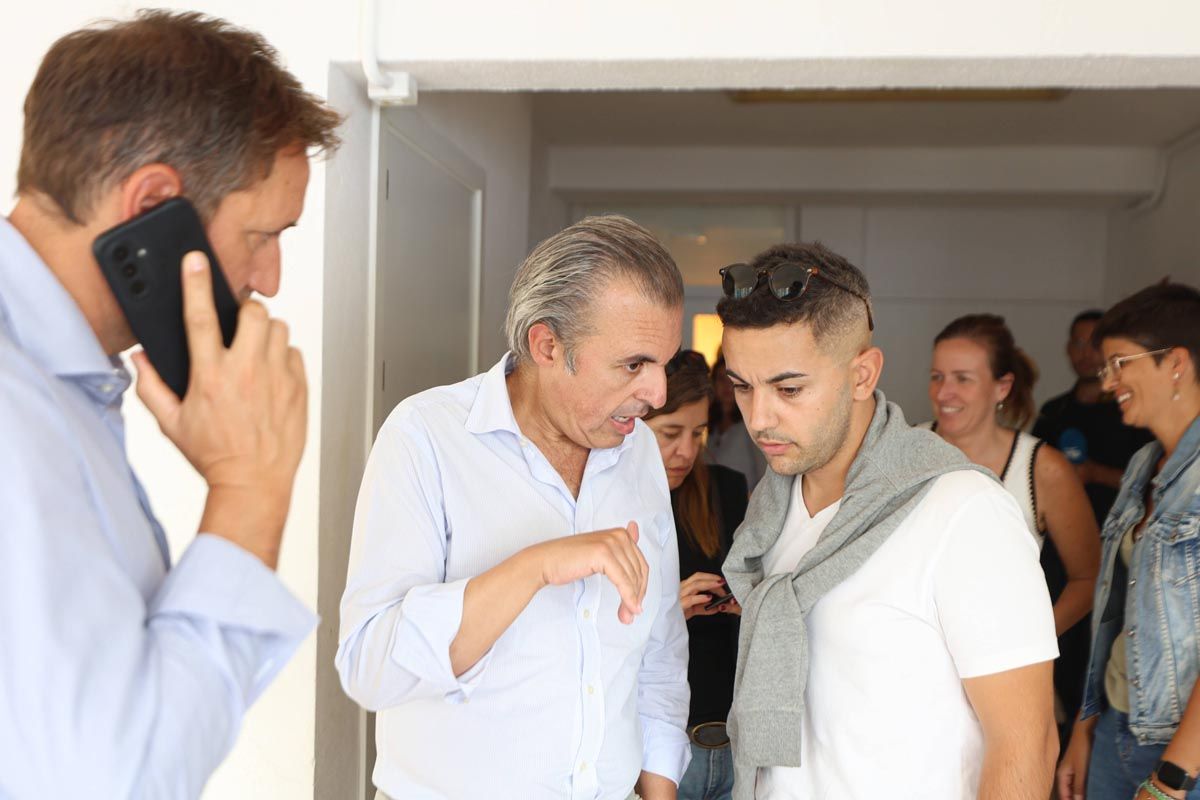 La visita al colegio Can Misses tras las inundaciones, en imágenes