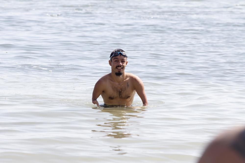 Mancojo logra cruzar el Mar Menor