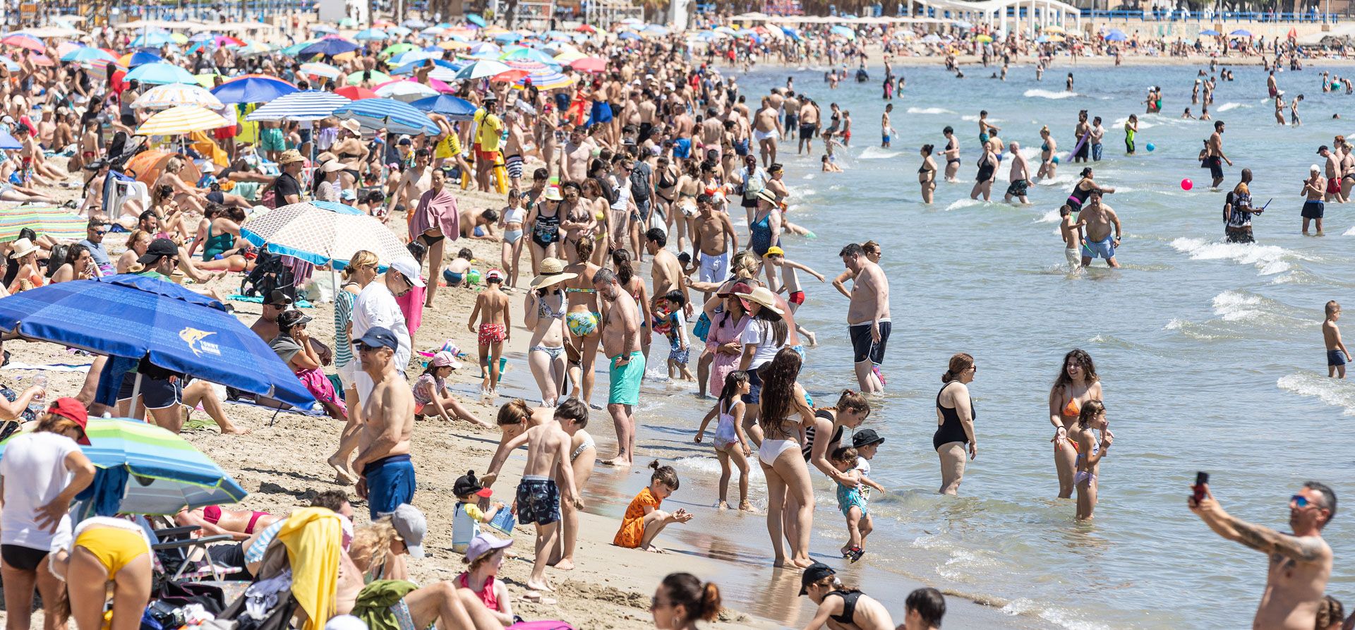 Playas llenas el primero de mayo