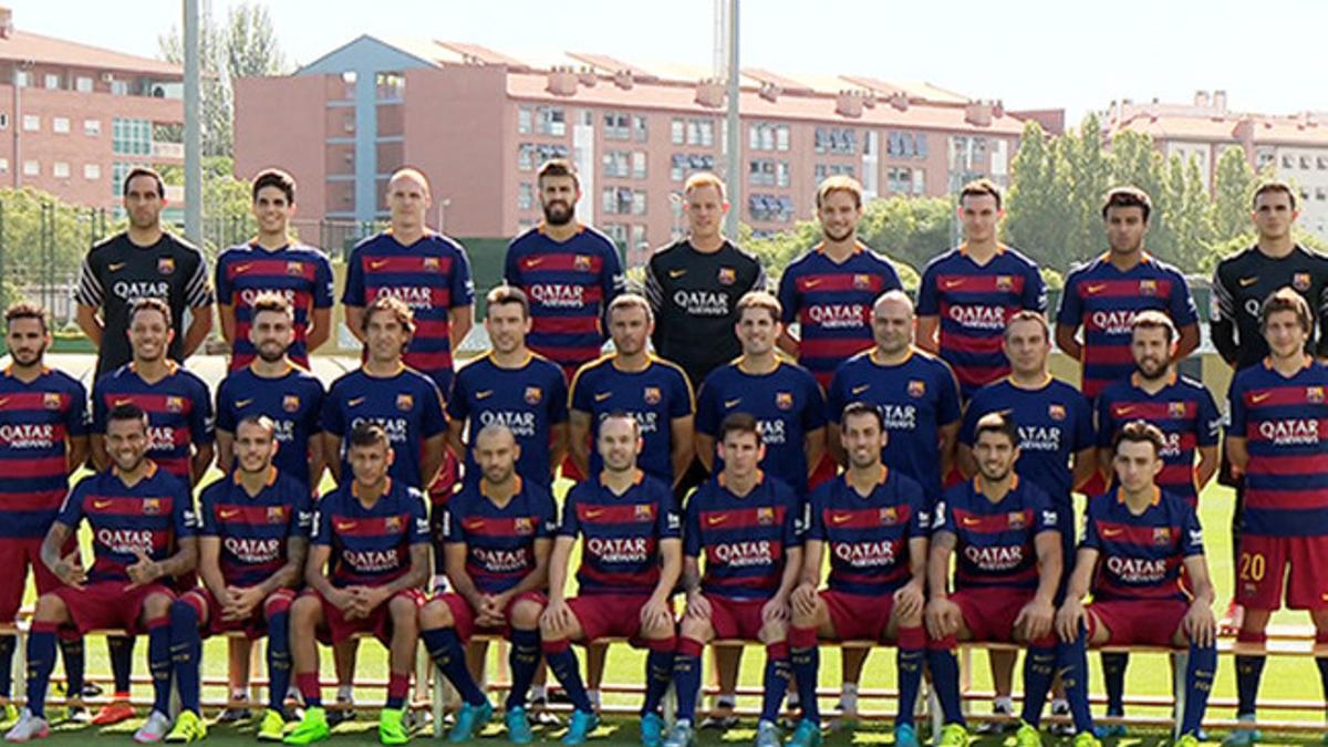 Primera foto oficial del FC Barcelona 2015-2016
