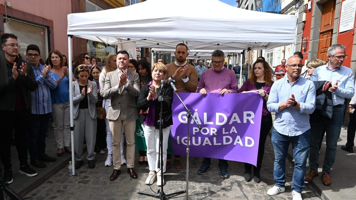 Conmemoración por el Día de la Mujer en Gáldar en una foto de archivo.