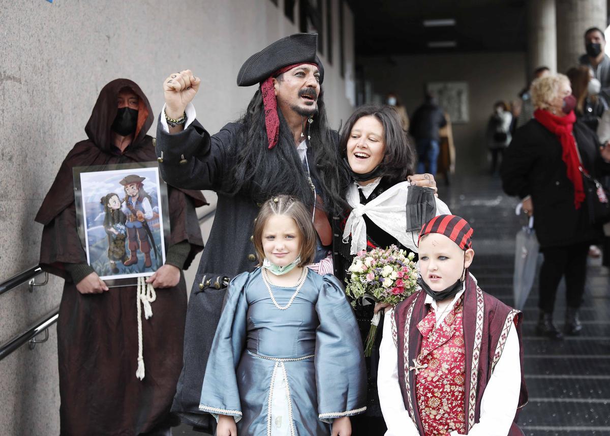 Un 'Sí quiero' muy pirata en Vigo