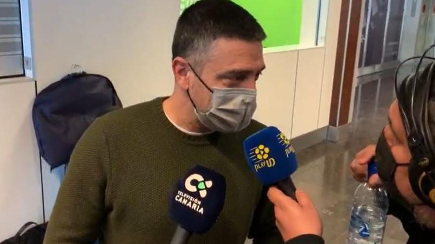 García Pimienta, nuevo entrenador de la UD Las Palmas, aterriza en Gran Canaria