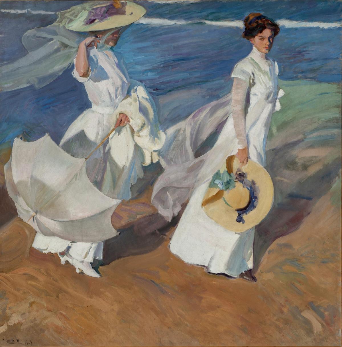 'Paseo a la orilla del mar' (1909), de Joaquín Sorolla.