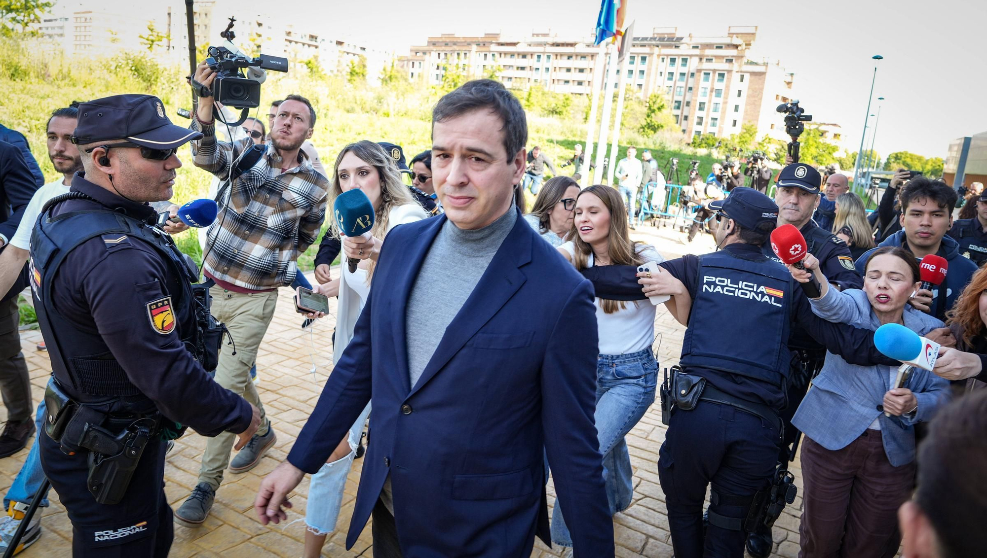 David Sánchez declara en los juzgados de Badajoz