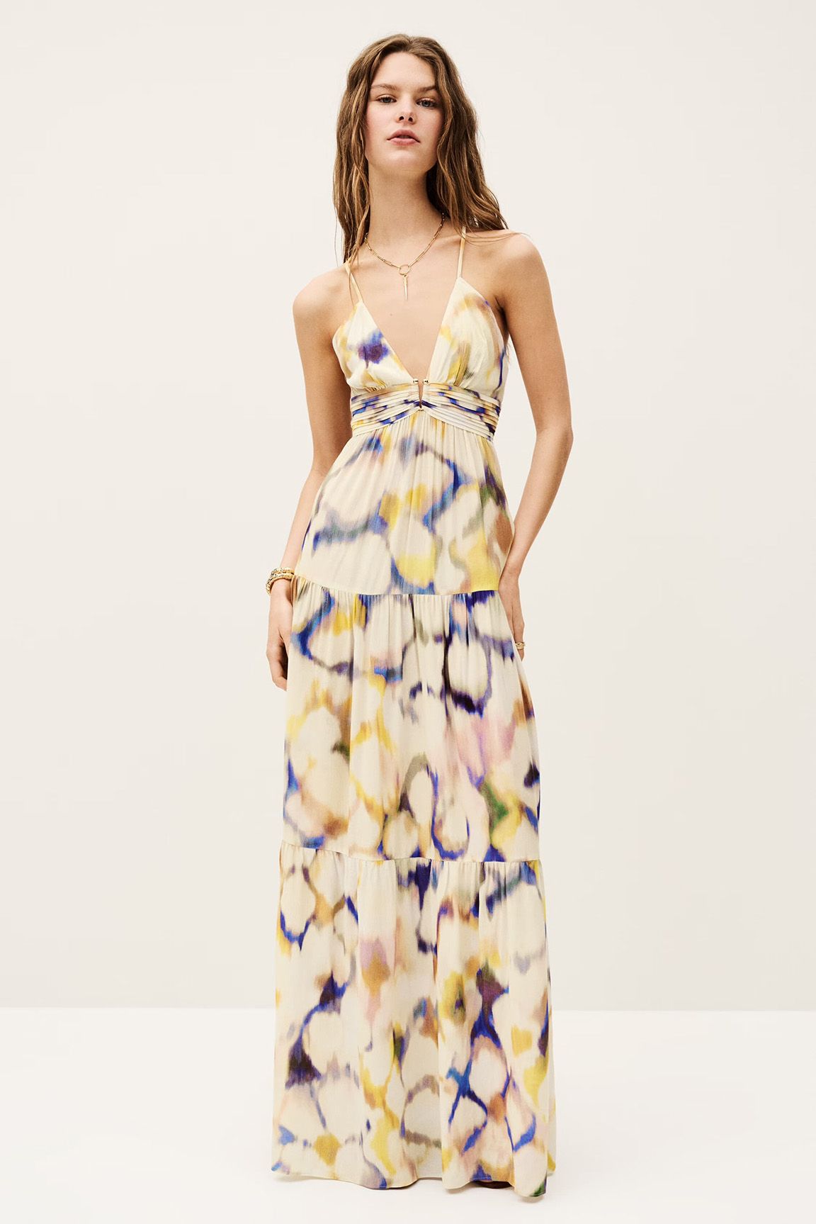 Vestido estampado fluido de Ba&amp;Sh.