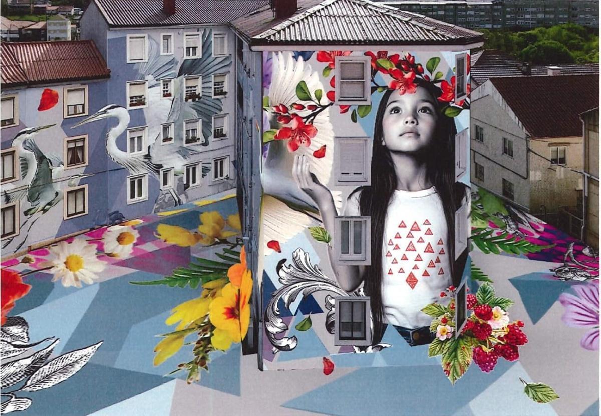 Así quedará la zona tras la intervención artística de Lula Goce.