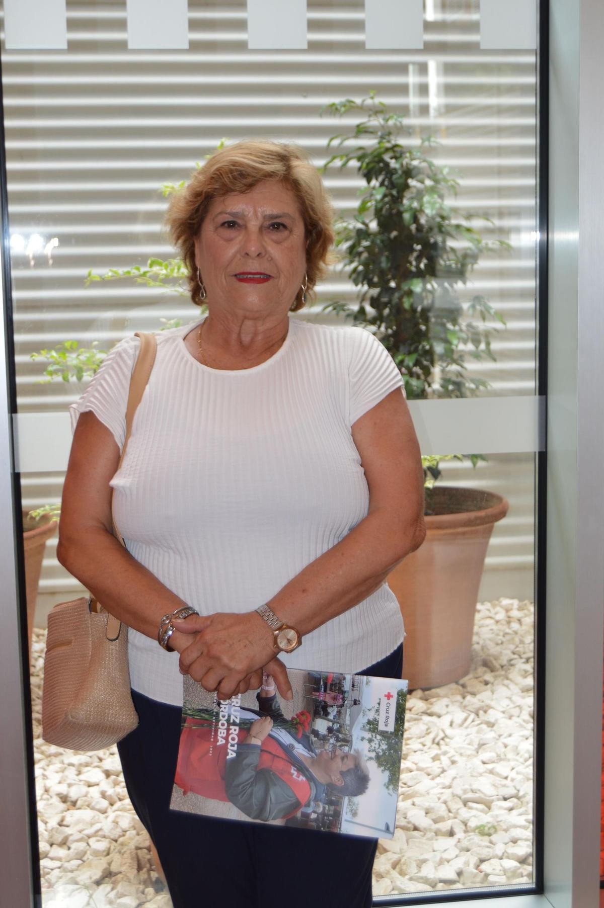 Carmen Serrano, beneficiaria de Cruz Roja, quien ha compartido su experiencia con la entidad.