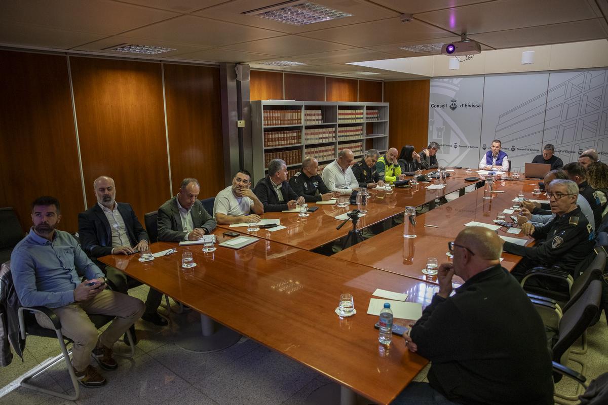 Un momento de la mesa contra el intrusismo celebrada este viernes en el Consell de Ibiza.