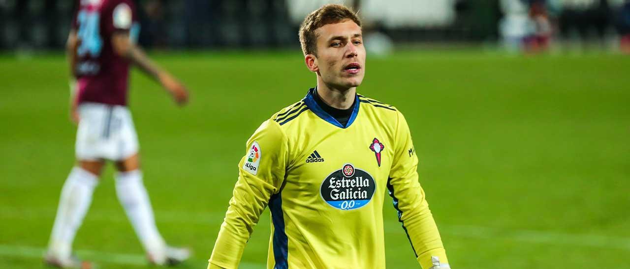 Rubén Blanco en Mestalla tras el final del partido contra el Valencia