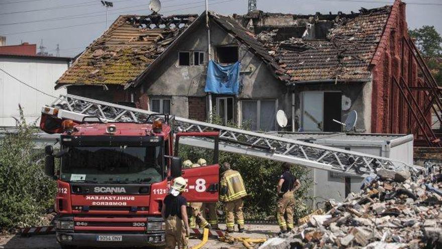 La casa on es va produir l&#039;incendi va quedar destrossada