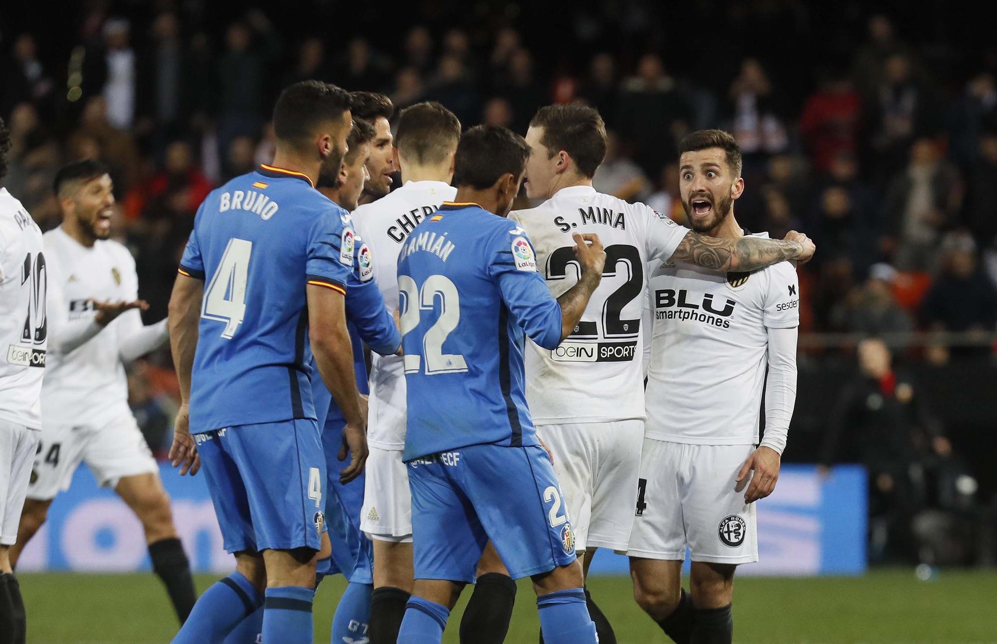 Los enfrentamientos Valencia CF - Getafe con Bordalás en el banquillo madrileño