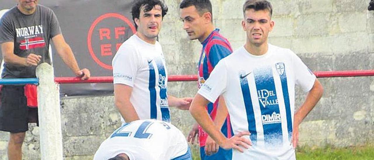 Diego Orihuela, jugador del Lugones que viene desde Bari a jugar el partido de Copa del Rey contra el Rayo Vallecano.
