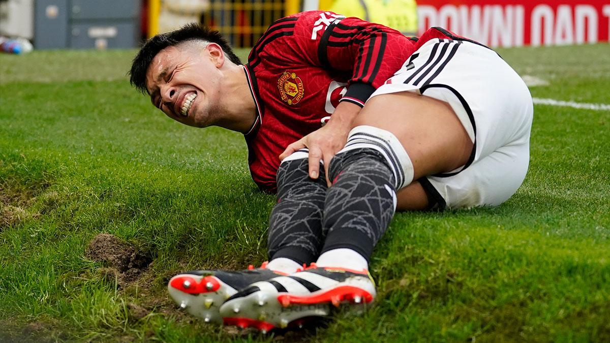 Lisandro Martínez se hizo daño en la rodilla en el encuentro ante el West Ham