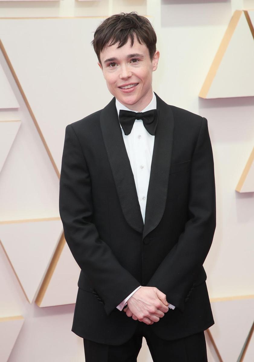 El actor Elliot Page, en los premios Oscar 2022