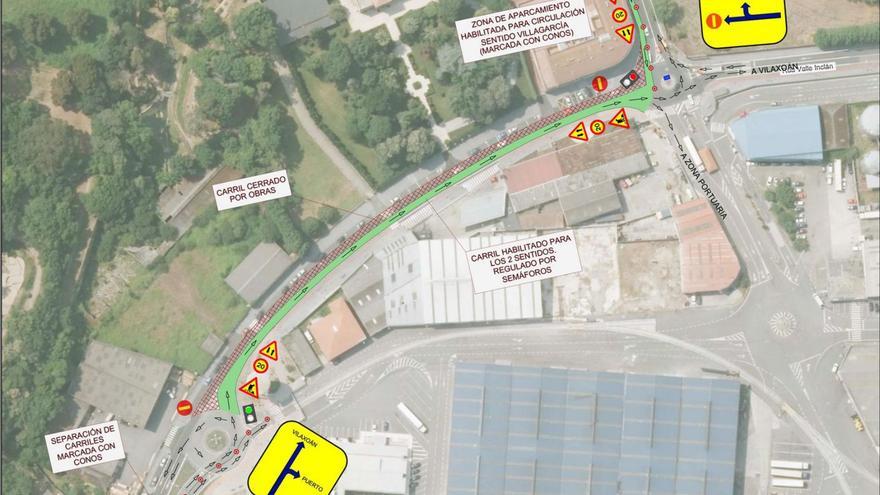 Las obras de saneamiento obligan a una reestructuración temporal del tráfico en la avenida de Valle Inclán