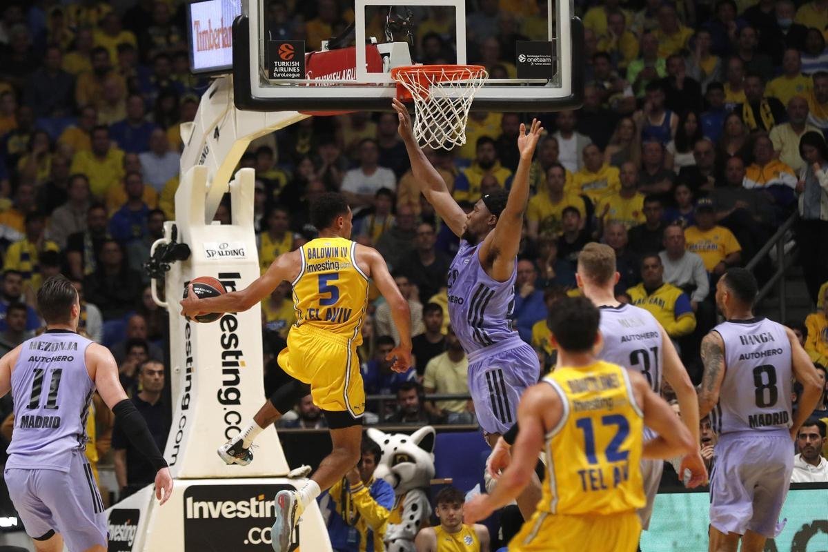 Una imagen del Real Madrid - Maccabi Playtika Tel Aviv.